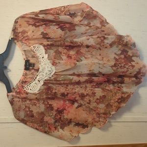 Women's flowing angel wing blouse